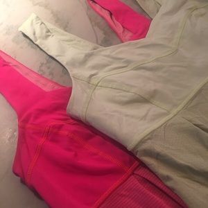 (2) Lululemon RUN: tame me tanks. Size 6.